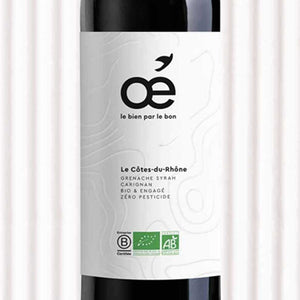 Vin AOC Côtes-du-Rhône rouge 100 % Bio et Engagé
